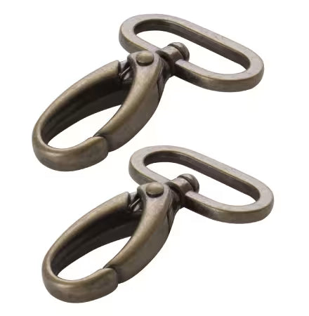 By Annie 1" Black Swivel Hook Pair
