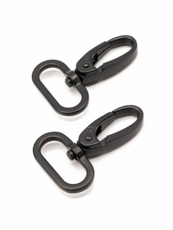 Paire de crochets pivotants noirs 1" By Annie
