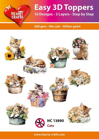 Easy 3D Toppers - Cats