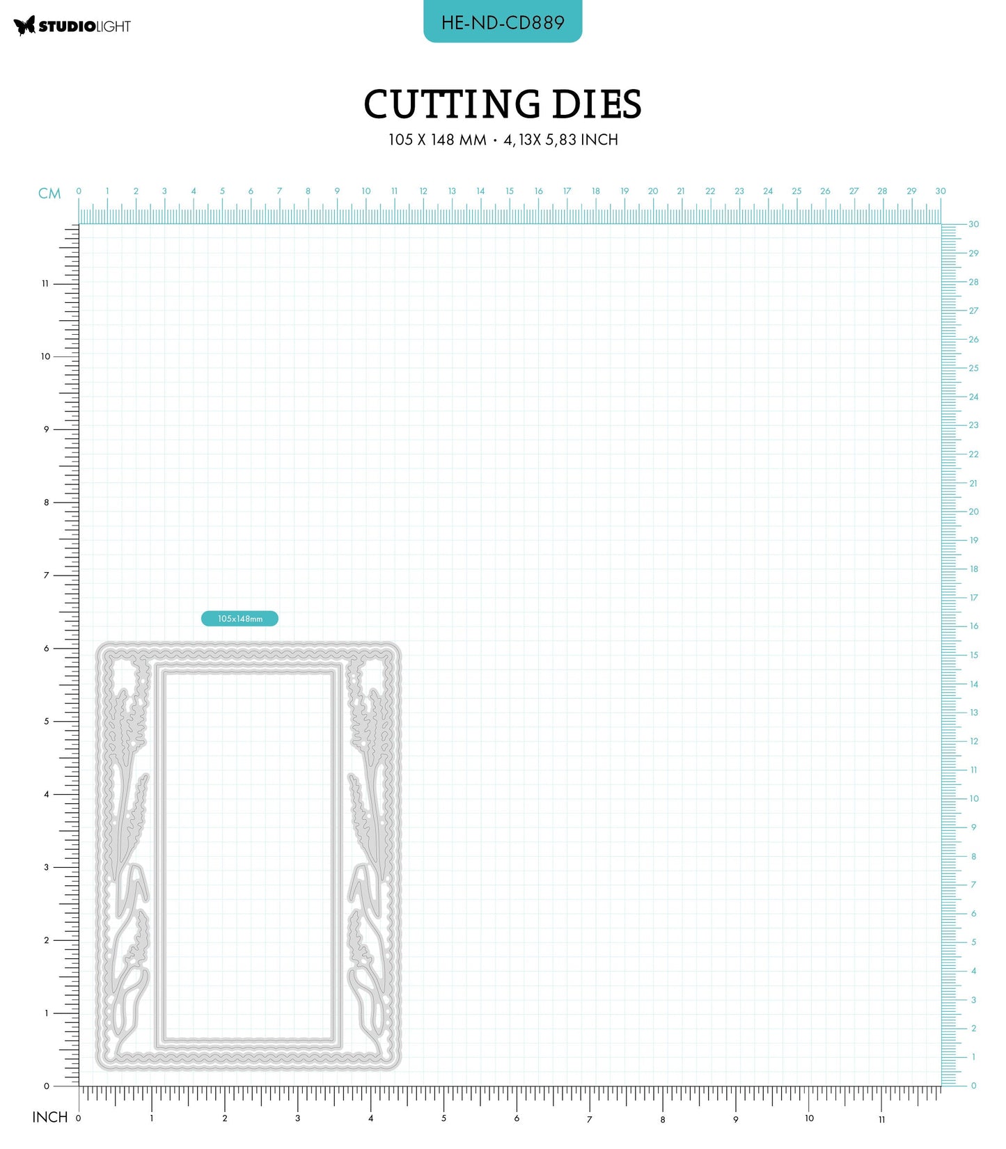 HE Cutting Die A6 Cardshape Nature's Dream 2 - 4 PC