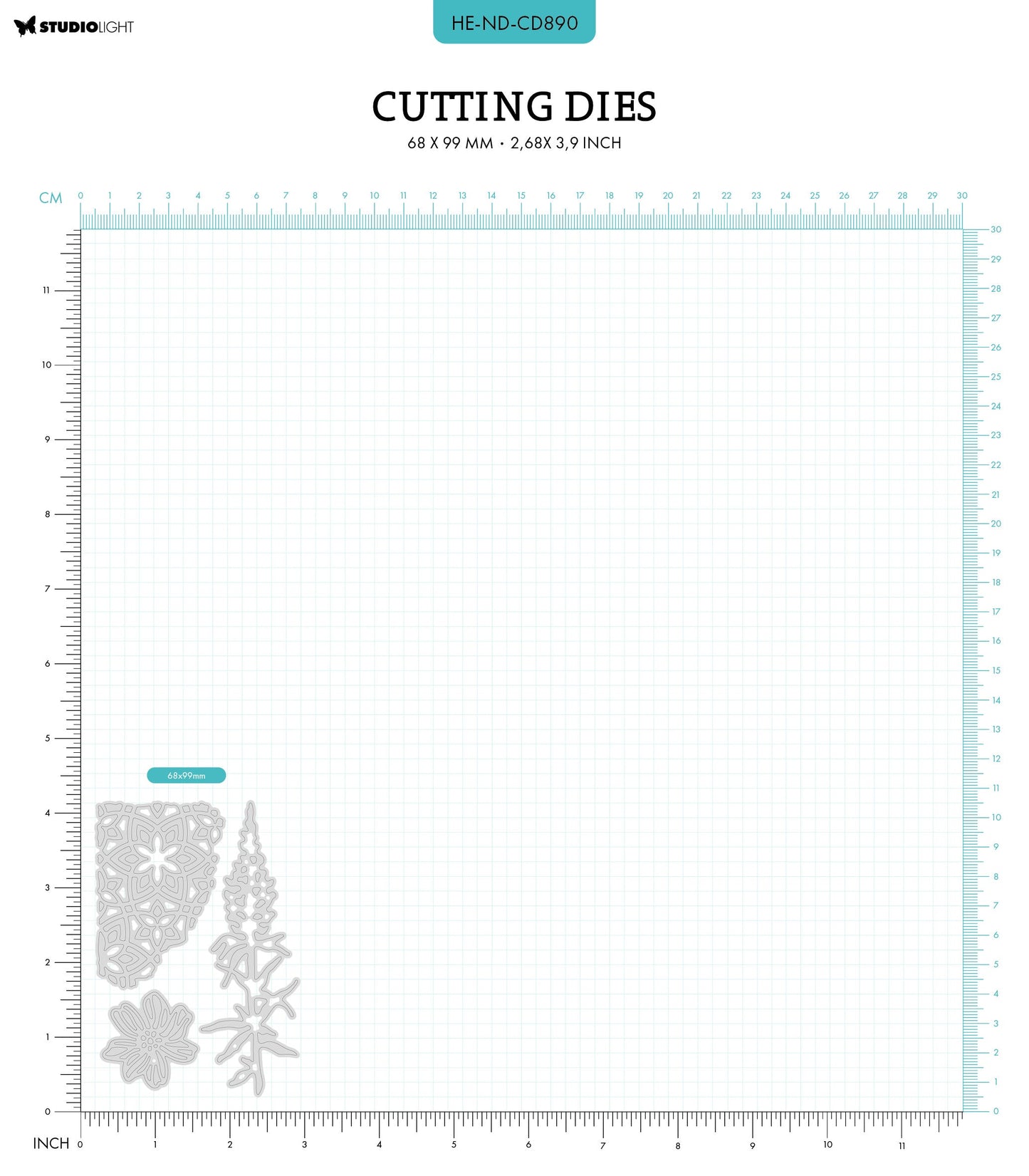 HE Cutting Die Floral Elements Nature's Dream 2 - 3 PC