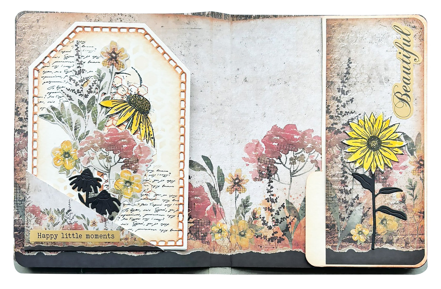 HE Clear Stamp Floral Bits Sweet Bee Memories 16 PC