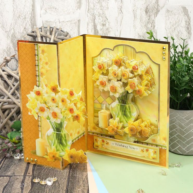 Parure de décoration printanière - Belles jonquilles