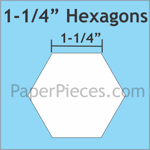 Lot de 75 hexagones en papier de 1,25 po