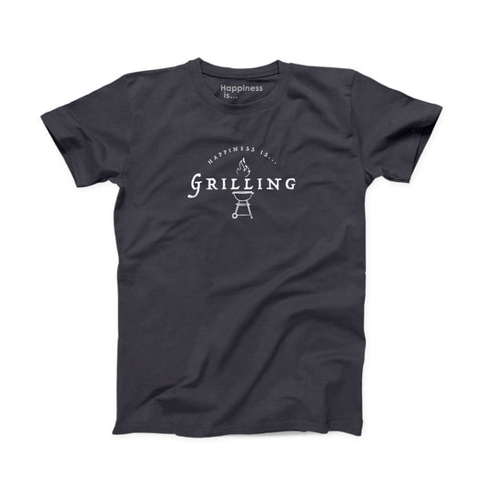 T-shirt de grillade pour homme, noir vintage