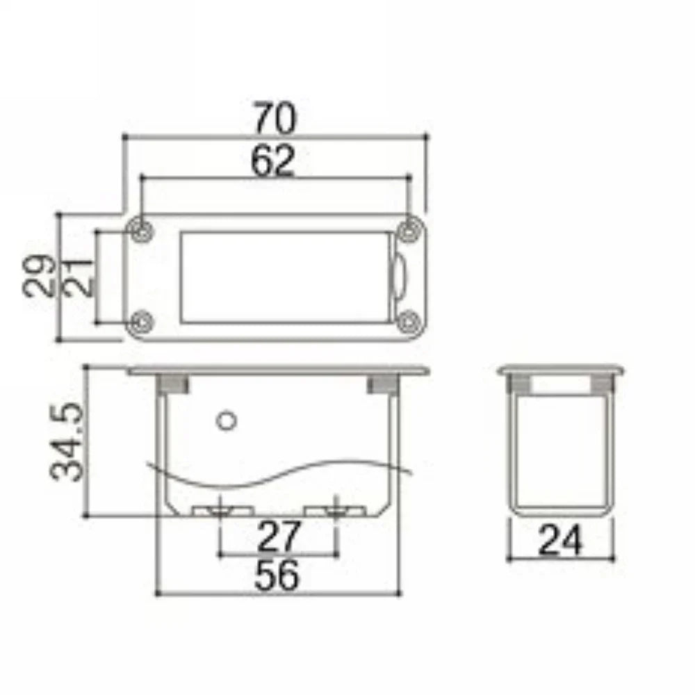 Boîtier de batterie d'origine GOTOH authentique BB-04 9V pour JEBass électrique et Active 514 up fabriqué au Japon