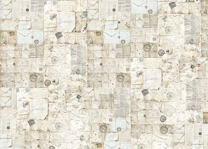 Tissue Paper cm69x49 27.66"x19.29” Antique Handwritten Letter