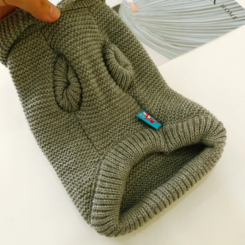 PETCIRCLE Vêtements pour chien Teddy Chiot Bulldog Français Chihuahau Vêtements pour chien Automne Hiver Vêtements pour chat Pull Étoile de mer nordique