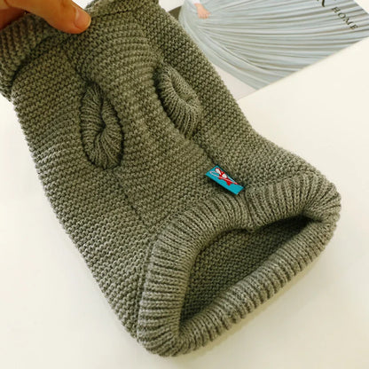 PETCIRCLE Vêtements pour chien Teddy Chiot Bulldog Français Chihuahau Vêtements pour chien Automne Hiver Vêtements pour chat Pull Étoile de mer nordique