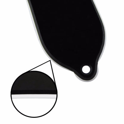 Floor – housses de tiges de guitare en plastique noir, 3 trous, convient aux pièces de guitare de Style LP, 1 pli/2 plis au choix, 10 pièces