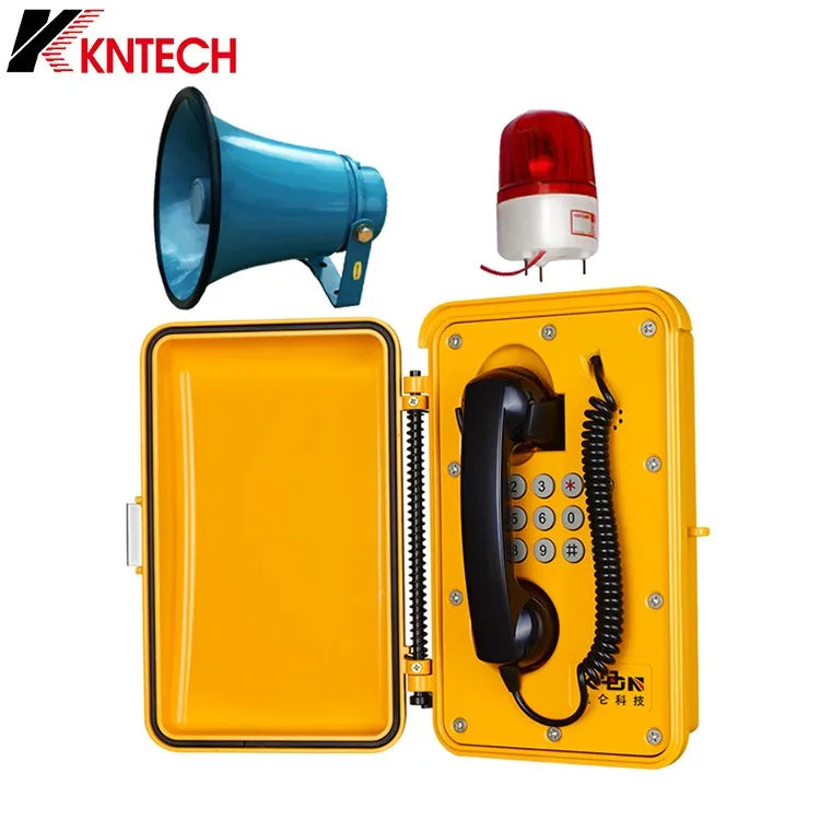 VoIP Weather Resistant Telephone Water Proof Telephones with IP66 Protection Door Cover KNSP-01T3J