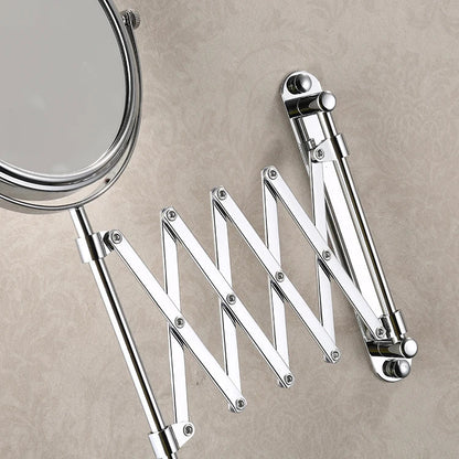 Becola 8 Pouces 3X Grossissant Mur Maquillage Miroir Recto-verso Rétractable Salle De Bain Miroir 360 Degrés Pivotant Miroir De Maquillage