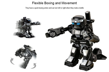 Robot de boxe télécommandé pour enfants, jouet de combat RC, jeux pour deux joueurs, gastronomie 2.4G, jouets de contrôle pour enfants, jeu no ly