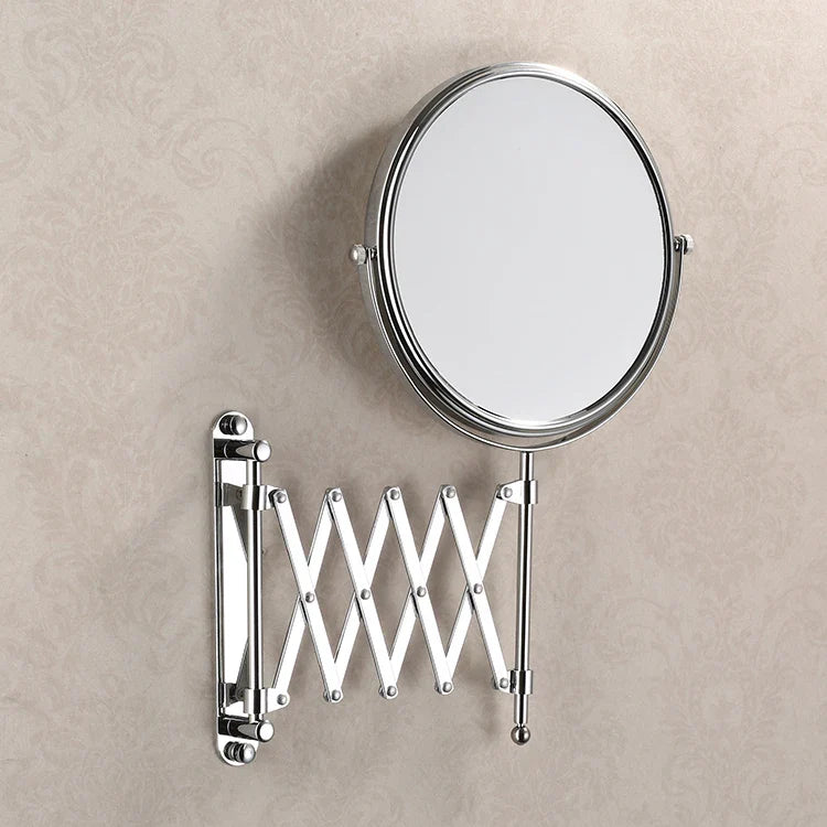Becola 8 Pouces 3X Grossissant Mur Maquillage Miroir Recto-verso Rétractable Salle De Bain Miroir 360 Degrés Pivotant Miroir De Maquillage