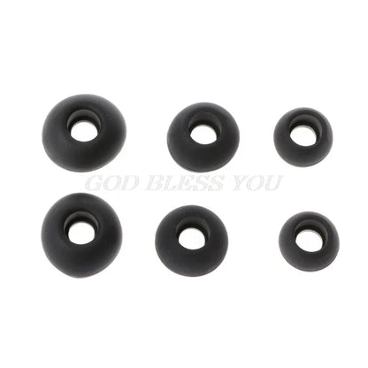 12 Pairs(S/M/L) Soft Black Silicone Replacement Eartips Earbuds Cushions Ear pads Covers For Earphone Headphone Drop Shipping