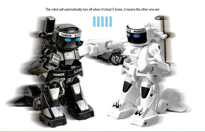 Robot de boxe télécommandé pour enfants, jouet de combat RC, jeux pour deux joueurs, gastronomie 2.4G, jouets de contrôle pour enfants, jeu no ly