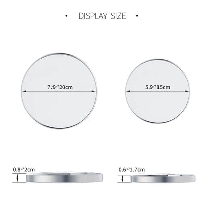 Launches Loc-Ventouse grossissante 5X, miroir rond mural HOMirror, bain, maquillage, cosmétique, accessoires de maquillage, 20cm