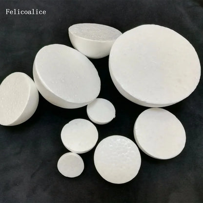 2/4pcs Half Round Solid Polystyrene Styrofoam Foam Balls for Christmas Kids Craft 20cm 7.87 inch 18cm 7.08 inch 15cm 5.905 inch