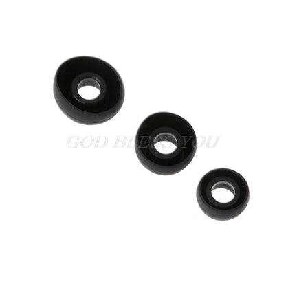 12 Pairs(S/M/L) Soft Black Silicone Replacement Eartips Earbuds Cushions Ear pads Covers For Earphone Headphone Drop Shipping