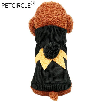 PETCIRCLE Vêtements pour chien Teddy Chiot Bulldog Français Chihuahau Vêtements pour chien Automne Hiver Vêtements pour chat Pull Étoile de mer nordique