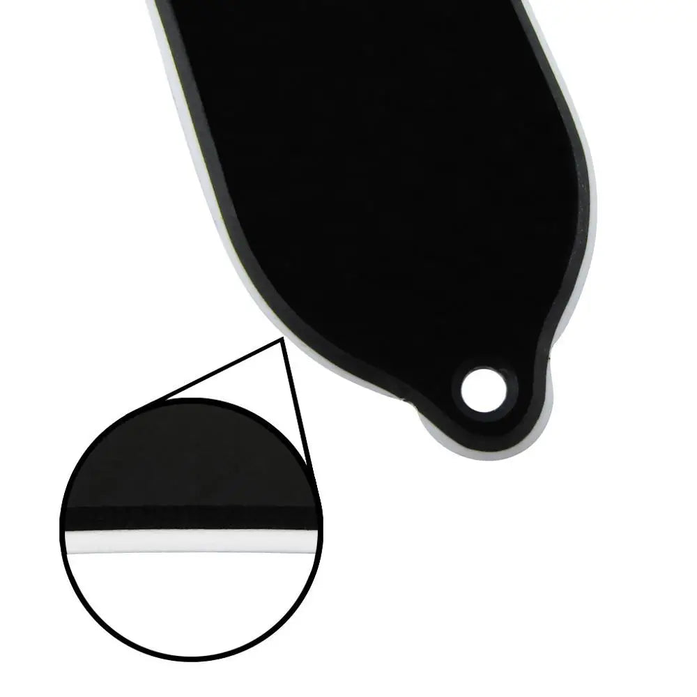 Floor – housses de tiges de guitare en plastique noir, 3 trous, convient aux pièces de guitare de Style LP, 1 pli/2 plis au choix, 10 pièces