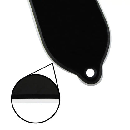 Floor – housses de tiges de guitare en plastique noir, 3 trous, convient aux pièces de guitare de Style LP, 1 pli/2 plis au choix, 10 pièces