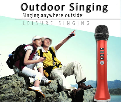 XIAOKOA L-698 15W Sans Fil Karaoké Microphone Bluetooth Haut-Parleur 4000mah 2 en 1 Déterminer Chanter et Statique KTV Lecteur pour iOS/Android