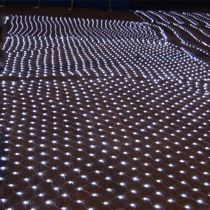 LED Net Christmas lights 3M x 2M 204LEDS AC110V/220V Led mesh LED Net lights string lights waterproof for Christmas New Year holidays
