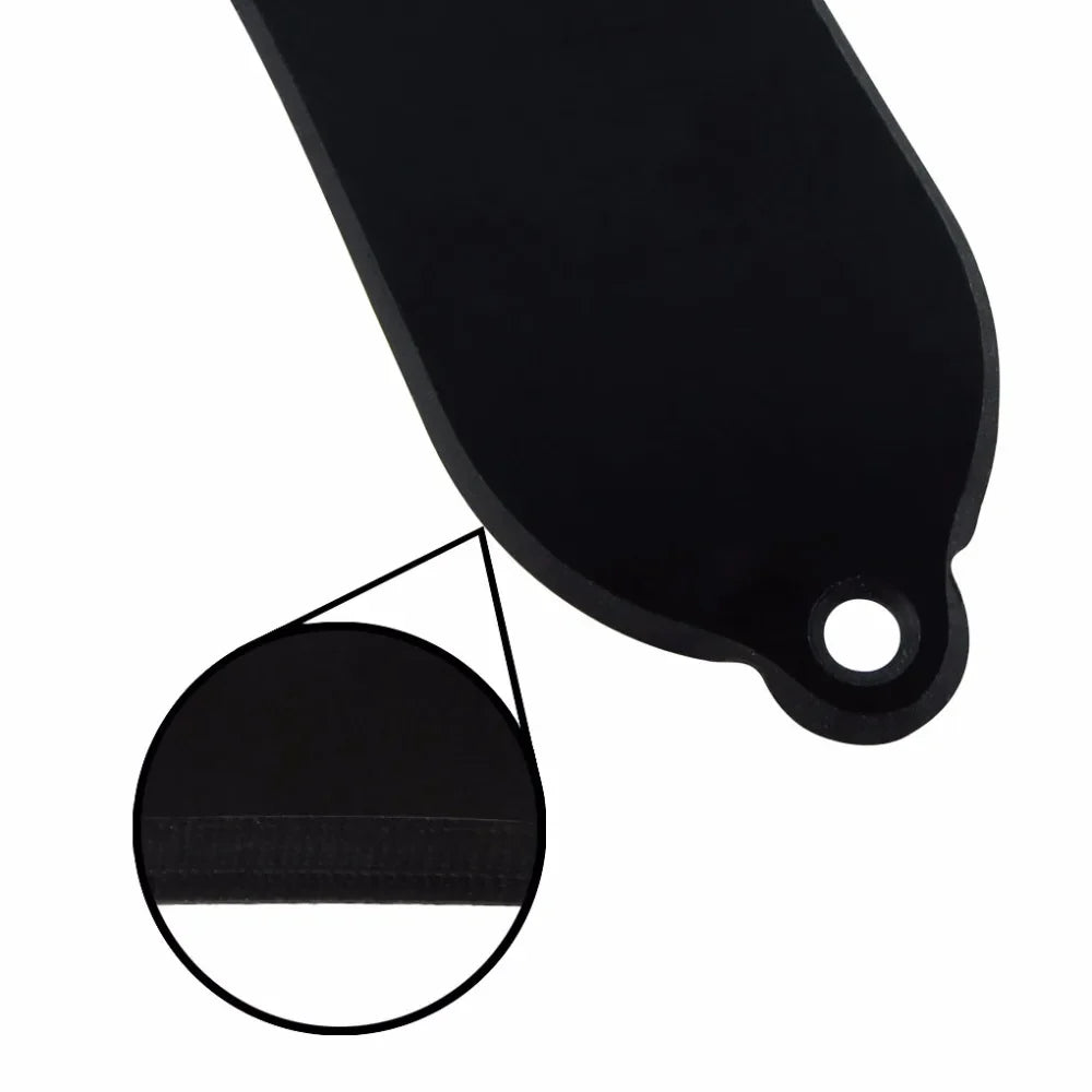 Floor – housses de tiges de guitare en plastique noir, 3 trous, convient aux pièces de guitare de Style LP, 1 pli/2 plis au choix, 10 pièces