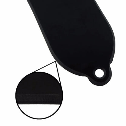 Floor – housses de tiges de guitare en plastique noir, 3 trous, convient aux pièces de guitare de Style LP, 1 pli/2 plis au choix, 10 pièces