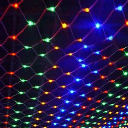 LED Net Christmas lights 3M x 2M 204LEDS AC110V/220V Led mesh LED Net lights string lights waterproof for Christmas New Year holidays