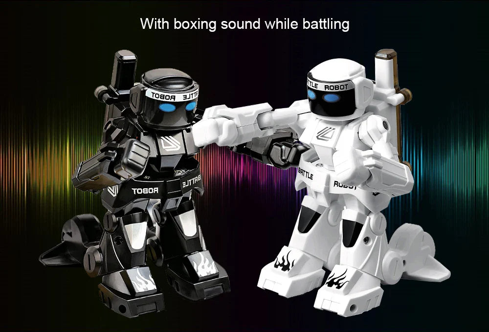 Robot de boxe télécommandé pour enfants, jouet de combat RC, jeux pour deux joueurs, gastronomie 2.4G, jouets de contrôle pour enfants, jeu no ly