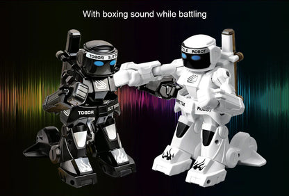 Robot de boxe télécommandé pour enfants, jouet de combat RC, jeux pour deux joueurs, gastronomie 2.4G, jouets de contrôle pour enfants, jeu no ly