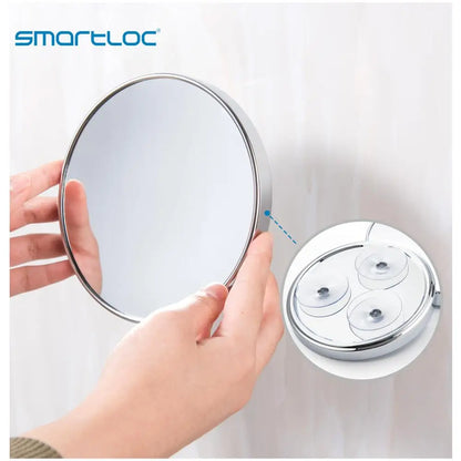 Launches Loc-Ventouse grossissante 5X, miroir rond mural HOMirror, bain, maquillage, cosmétique, accessoires de maquillage, 20cm