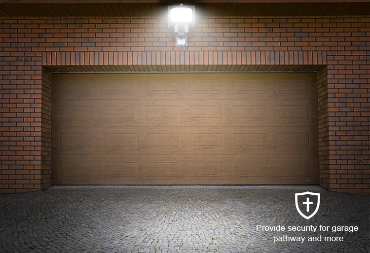 IP65 60 LED Lampe de jardin solaire Capteur de mouvement Lumière d'inondation de sécurité 80 Lumières solaires Batterie Corps en plastique Paysage Solaire