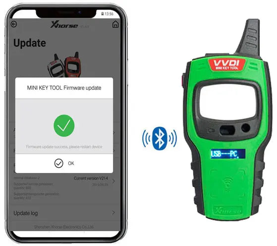 Xhorse VVDI Mini Key Tool Programmateur de clé à distance Version mondiale Possibilité de choisir la puce Super XNDS00EN ID48 Chip 4D 4C Chip