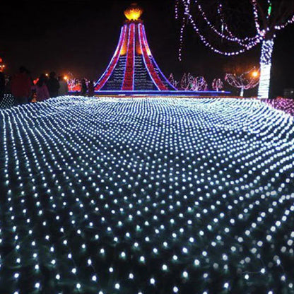 LED Net Christmas lights 3M x 2M 204LEDS AC110V/220V Led mesh LED Net lights string lights waterproof for Christmas New Year holidays