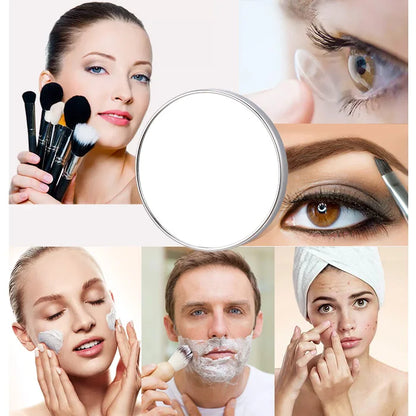 Launches Loc-Ventouse grossissante 5X, miroir rond mural HOMirror, bain, maquillage, cosmétique, accessoires de maquillage, 20cm