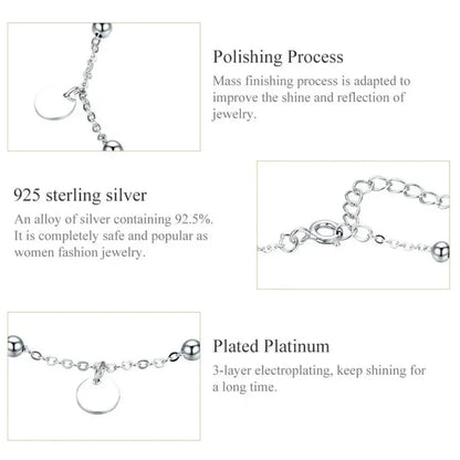 The Modern Geometric 925 Sterling Silver Anklet