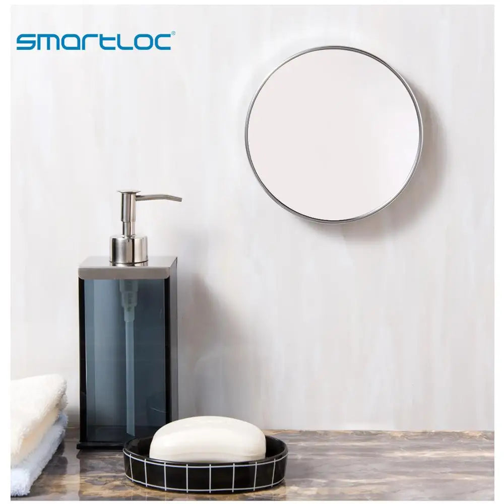 Launches Loc-Ventouse grossissante 5X, miroir rond mural HOMirror, bain, maquillage, cosmétique, accessoires de maquillage, 20cm