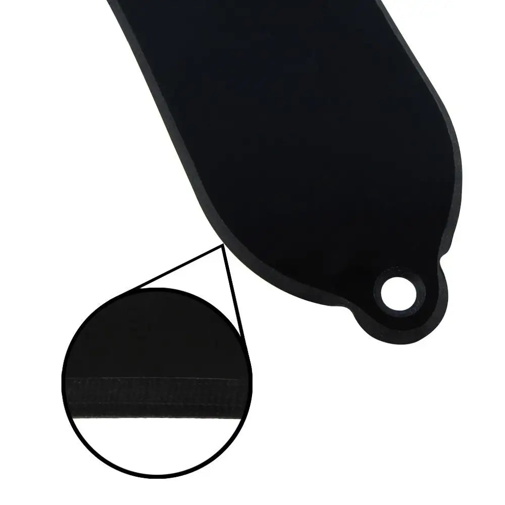 Floor – housses de tiges de guitare en plastique noir, 3 trous, convient aux pièces de guitare de Style LP, 1 pli/2 plis au choix, 10 pièces
