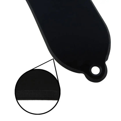 Floor – housses de tiges de guitare en plastique noir, 3 trous, convient aux pièces de guitare de Style LP, 1 pli/2 plis au choix, 10 pièces