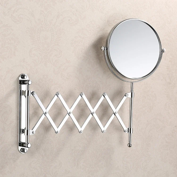 Becola 8 Pouces 3X Grossissant Mur Maquillage Miroir Recto-verso Rétractable Salle De Bain Miroir 360 Degrés Pivotant Miroir De Maquillage