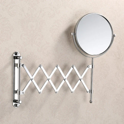Becola 8 Pouces 3X Grossissant Mur Maquillage Miroir Recto-verso Rétractable Salle De Bain Miroir 360 Degrés Pivotant Miroir De Maquillage