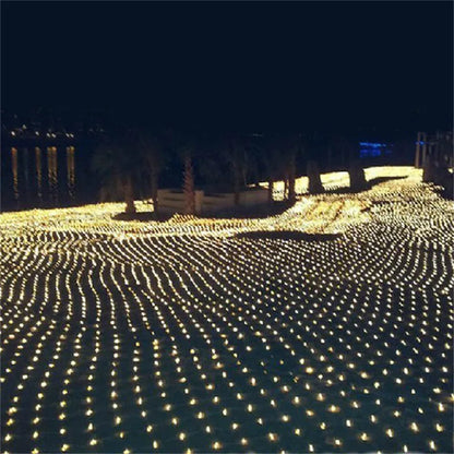 LED Net Christmas lights 3M x 2M 204LEDS AC110V/220V Led mesh LED Net lights string lights waterproof for Christmas New Year holidays