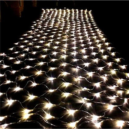 LED Net Christmas lights 3M x 2M 204LEDS AC110V/220V Led mesh LED Net lights string lights waterproof for Christmas New Year holidays