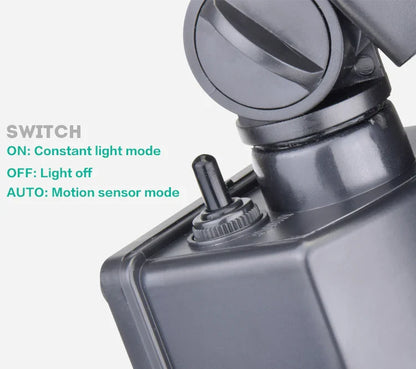 IP65 60 LED Lampe de jardin solaire Capteur de mouvement Lumière d'inondation de sécurité 80 Lumières solaires Batterie Corps en plastique Paysage Solaire