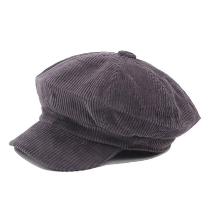 COKK-Casquette de Gavroche pour Femmes, Béret d'Automne Hiver, Chapeau Octogonal de Peintre, Chapeau Vintage Anglais, Gorras Boina Feminina