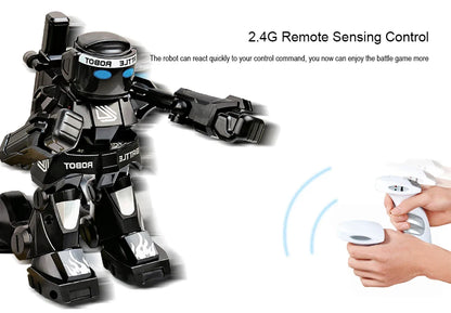 Robot de boxe télécommandé pour enfants, jouet de combat RC, jeux pour deux joueurs, gastronomie 2.4G, jouets de contrôle pour enfants, jeu no ly