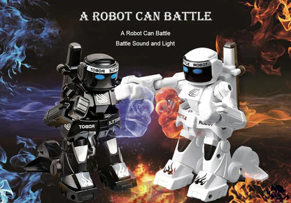 Robot de boxe télécommandé pour enfants, jouet de combat RC, jeux pour deux joueurs, gastronomie 2.4G, jouets de contrôle pour enfants, jeu no ly